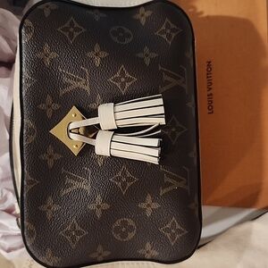 Louis Vuitton Black and Cream Crossbody Bag